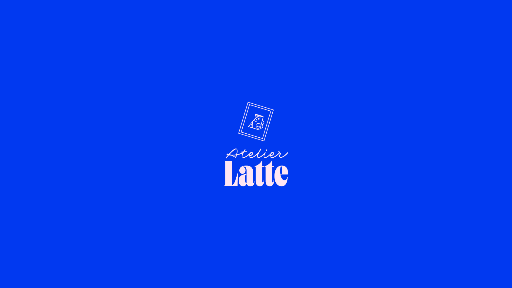 Logo Atelier Latte développé pour un café créatif et collaboratif